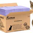 PetsWorld Universal Fit Cat Pad Refills for Litter Box, Fresh Scent, Odor Control, Pack of 50