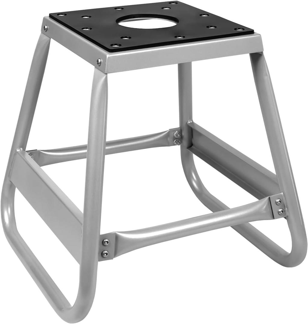 Donext Motorcycle Lift Stand Dirt Bike Stand Universal Panel Stand Moto Removable Maintenance Motocross Stand Hoist Lift Jack 600LB Capacity (Silver)