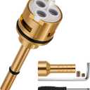 RP51918 3 Setting Diverter Cartridge Compatible with RP51918 Replacement Part Set, 3 Way Shower Diverter Parts, 2 Individual Positions, 1 Shared Position, No Leakage Brass Construction