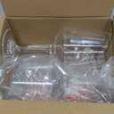 18-ounce Unbreakable Wine Glasses-Acrylic Plastic Stem Wine Glasses, set of 6-All Purpose, Red or White Wine Glass, Dishwasher Safe, BPA Free (Clear, Medium)