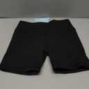 Runhit Girls Volleyball Shorts Youth V Cross Waist Black Spandex Kids Dance Biker Athletic Compression Shorts, 4 Pcs. Size XL