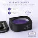 Paraffin Wax Machine for Hands and FeetParaffin Wax Warmer with Auto-Timer and Keep Warm Mode, Paraffin Wax Bath Moisturizing Kit for Arthritis, Skin Hydration, Relax Muscles-Black