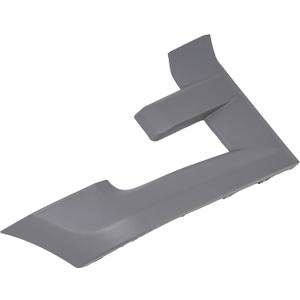 Headlight Bezel Right Compatible with 2015-2017 Ford F150 Front Lamp Cover Trim Plastic(PP) Painted W/Texture Primed Gray Replacement for FL3Z17C754AA FL3Z17C754BPTM