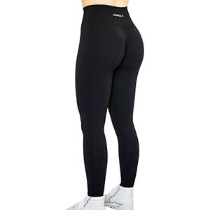 AUROLA Workout Leggings for Women Seamless Scrunch Tights Tummy Control Gym Fitness Girl Sport Active Yoga Pants, (XS)