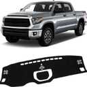 KUST Black Dash Cover for 2014-2021 Toyota Tundra Truck Non-Slip Dashboard Cover Polyester Interior for Tundra Accessories Custom Fit Dash Mat No Glare