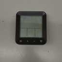 onannos Digital Waterproof Shower Clock, Bathroom Kitchen Clock with Countdown Timer, Wall Clock with Large LCD Display, Temperature, Touch Button, Suction, Hanging Hole, Battery Operated I Black