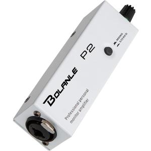P2 Portable in Ear Monitor Amplifier, Headphone Amp with XLR and TRS Input 3.5mm Output, Headphone Amplifier with Stereo/Mono Switch for Keyboardists, Drummers, Guitar (Single Channel)