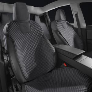 Ice Silk Seat Cover for Tesla Model 3 2024–2026 Highland, Cooling Breathable Seat Cushion, Custom Fit Interior Protection, Non-Slip Washable Cover, Black