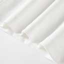 Girls Long Sleeve T-Shirt Cotton Rib-Knit Tees Toddler Stretch Basic Warm Round Neck Tops (White)