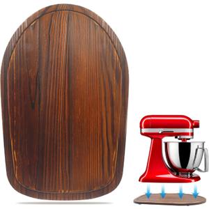 Mixer Slider Compatible with Kitchen aid 4 .5-5 Qt Stand Mixer Pine Wood - Kitchen Countertop Storage Mover Sliding Caddy for Kitchen Aid 4 .5-5 Qt Mixer (4 .5-5 Qt - Brown)