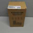 Sponge Holder for Kitchen Sink, 2 Tier Sink Caddy Organizer with High Brush Holder, Self-Draining Sponge Holder for Sinks, Soap Dispenser Organizer, Rustproof 304 Stainless Steel, Gray