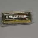 DI QIU REN 10PCS Reserved Table Signs, Acrylic Guest Reservation Table Tents Sign, Waterproof Gold Double-Sided Reserved Seat Signs, Reserve Sign for Wedding Birthday Party Restaurants Meeting