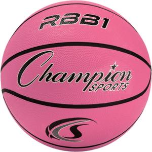 Champion Sports Rubber Basketballs Durable Indoor & Outdoor Training & Recreational Game Balls, Multiple Sizes & Colors