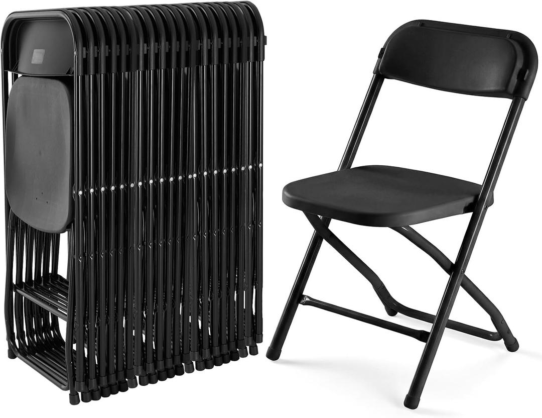 DUMOS Folding Chairs Sets of 20, Portable Chairs, Home Office, 20 Pack
