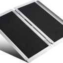 3FT Portable Wheelchair Ramp Anti-Slip Aluminum Folding Portable Ramp 800LBS Capacity Folding Non-Slip Aluminum Handicap Ramp, for Home Steps, Stairs, Doorways, Car, Curbs(3FT Using Height 3-9inch)