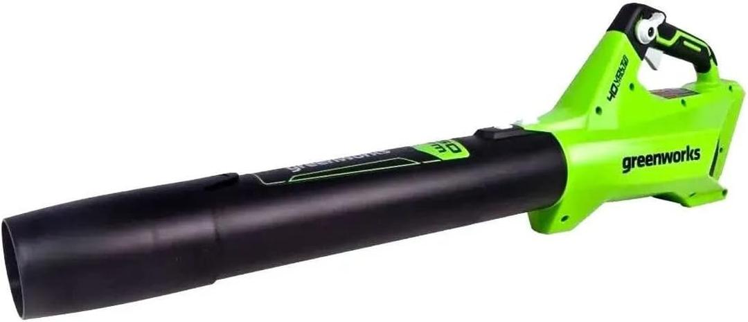 Greenworks 40V (120 MPH / 450 CFM / 75+ Compatible Tools) Cordless Axial Leaf Blower