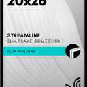 Americanflat 20x26 Picture Frame with Polished Plexiglass - Streamline Collection - Thin Border Picture Frame for Wall Display - Hanging Hardware Included - Black