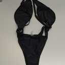 Kaei&Shi Sexy One Piece Swimsuit for Women,Cut Out Criss Cross Bathing Suit,Thong Monokini Swimsuits (Medium, Black)