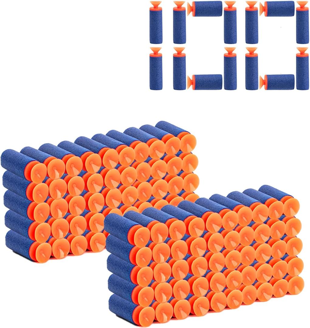 [3.2cm/1.25inch] 100 Blaster Darts for Foam Blasters, Pack Refill Bullets for Toys Guns, for Boys Party Favors