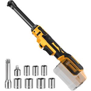 3/8" Cordless Ratchet Wrench Compatible with Dewalt 20V MAX Batteries(No Battery)6-inch Extended Ratchet Wrench, 60Ft-lbs Cordless Ratchet,Power Electric Ratchet Driver with Variable Speed