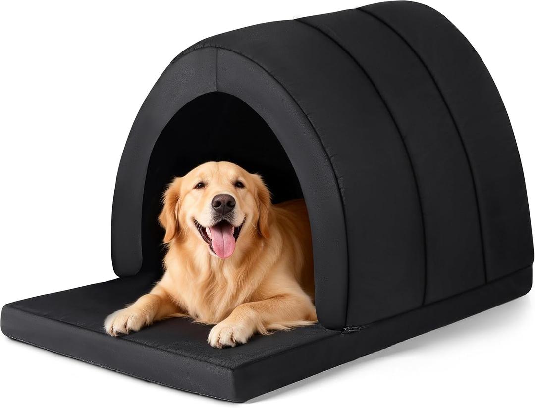 Orthopedic Dog House, Indoor Dog Bed House for Large Medium Small Dogs