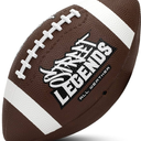Franklin Sports Kids Junior Grip-Rite Youth Junior Size Rubber Footballs - Peewee Kids Durable Outdoor Footballs