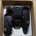 Under Desk Elliptical Machine, Electric Elliptical Leg Exerciser for Seniors with 12 Adjustable, Portable Quiet Elliptical Exercise Machine, Seated Pedal Exerciser with Remote Control (Orange)