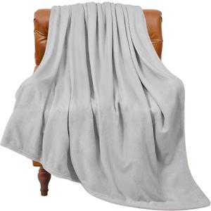 BEDELITE Fleece Blanket Dove Grey Throw Blankets for Couch & Bed, Luxury Plush Cozy Fuzzy Blanket 50x60 inches, Super Soft Warm Lightweight Throw Blanket for Travel Camping