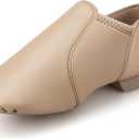 Stelle Jazz Shoes for Girls and Boys PU Leather Slip-On Jazz Dance Shoes (Toddler/Little Kid/Big Kid) (Brown)