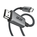 Acer USB C to HDMI Cable for Home Office 6.6FT (4K@60Hz), High-Speed Type C to HDMI 2.0 Braided Cord, Thunderbolt 4/3 Compatible with MacBook, iPhone 16/15 Pro/Max, iMac, iPad Pro, Galaxy S24, Surface