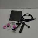 Hibbent All Metal 10'' Rainfall Shower Head, Dual Shower Head Combo, High Pressure Handheld Shower Wand, 16'' Adjustable Arc-shaped Shower Extension Arm, 71'' Hose, Showerhead Holder, Matte Black