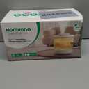 Homvana Small Humidifiers for Bedroom - 2 Packs 1.5L Cool Mist Top Fill Humidifier for Baby Nursery, Essential Oil Diffuser, 3 in 1 for Home Plants Offices and Grow Tents, 7 Color Lights, Ultrasonic