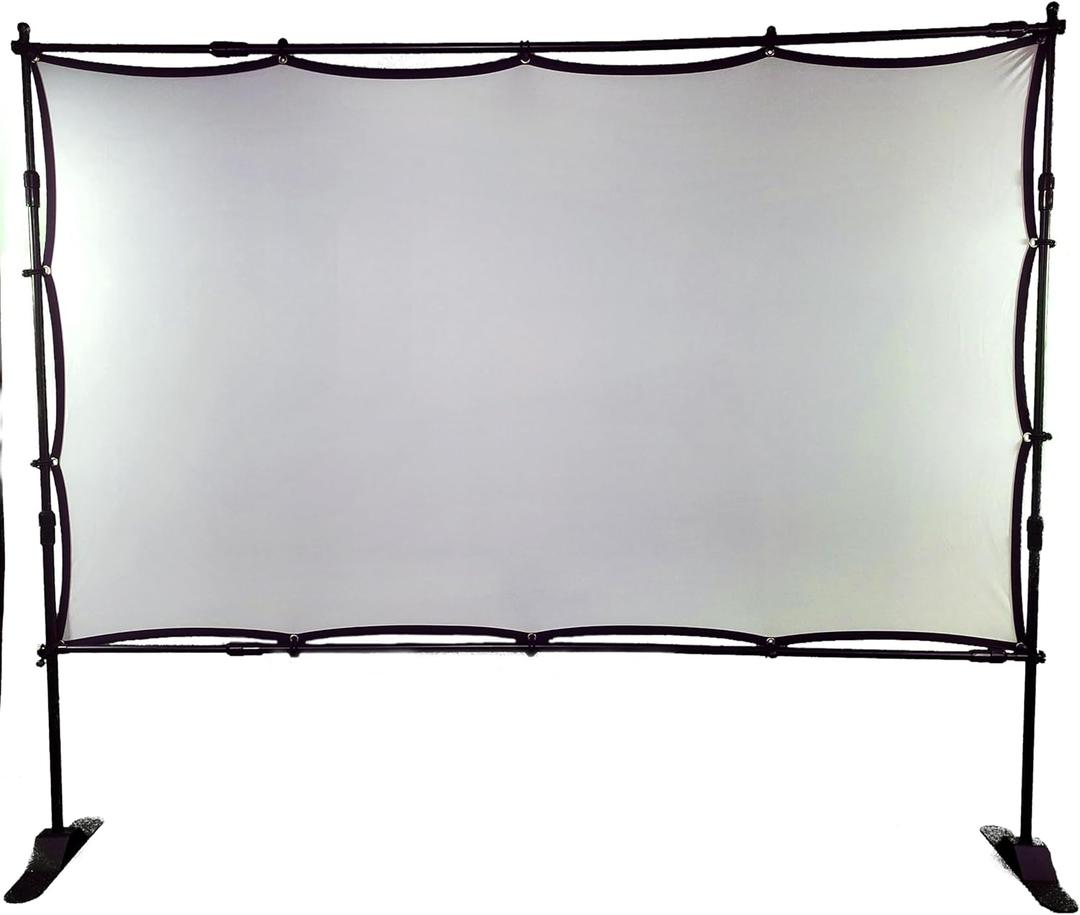 Portable Projector Screen | 90 x 59 Tall Screen with Adjustable Frame Indoor/Outdoor