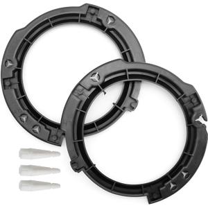 7" Round Headlamp Mount Retaining Bracket Ring Replacement for Wrangler JK JKU 2007-2018 (02)