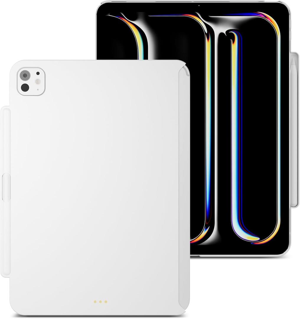 MAGEASY CoverBuddy Lite for M4 iPad Pro 11" (2024) - iPad Pro Case Compatible with Magic Keyboard for iPad Pro (M4), with Apple Pencil Pro Pencil Holder - White MAGEASY CoverBuddy Lite for M4 iPad Pro 11" (2024) - iPad Pro Case Compatible with Magic Keyboard for iPad Pro (M4), with Apple Pencil Pro Pencil Holder - White