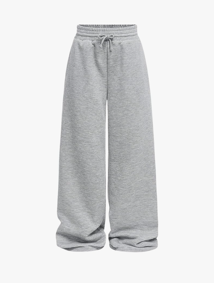 SOLY HUX Girl's Straight Wide Leg Sweatpants Casual High Waisted Baggy Joggers Track Pants
M