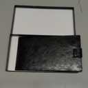 Women's Genuine Leather Credit Card Holder RFID Long Zipper Purse Wallet (2-wax-black)