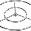 Skyflame 24-Inch Round Fire Pit Burner Ring, 304 Stainless Steel