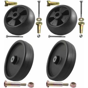 Parts 4 Outdoor 4Pk Deck Wheel and Hardware Kit Replacement for JD 316 318 400 AM31009 AM32639 AM54223 AM54243 AM116299