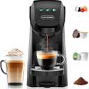 Warriors1 Coffee Maker for Keurig K Cup, Espresso Machine for Nespresso Original, Dolce Gusto Coffee Pods, Ground Coffee, Coffee Machine for Cappuccino & Latte, Programmable, 20 Bar, 28 oz Reservoir