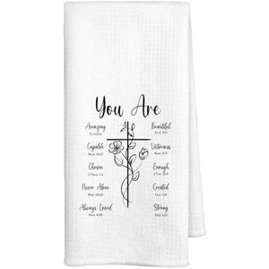 VONTP Christian Bible Kitchen Towels 16x24 Inch,You are Hand Dish Towels Decor for Kitchen,Christian Gifts for Women