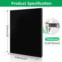 2 Pack 24x36 Inches 1/4" (6mm) Black Premium Acrylic Sheet (Plexiglass) - Scratch-Resistant for Handcrafts, Sign Making, Painting, Photo Frames, Wedding Invitations & DIY Projects