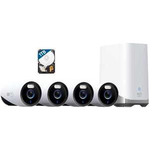 eufy Security eufyCam E330 (Professional) 4-Cam Kit, 4K Outdoor Security Camera System, 24/7 Recording, Plug-in, Wi-Fi NVR, 1TB Hard Drive Included, 10CH, Local Storage, No Monthly Fee eufy Security eufyCam E330 (Professional) 4-Cam Kit, 4K Outdoor Security Camera System, 24/7 Recording, Plug-in, Wi-Fi NVR, 1TB Hard Drive Included, 10CH, Local Storage, No Monthly Fee