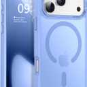 Newfuture Magnetic for iPhone 17 Pro Case [Compatible with Magsafe] [Military Grade Drop Protection] Translucent Matte Anti-Scratch Shockproof Protective Phone Cover 6.3 Inch, Blue