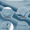 AlvaQ Womens Plus Size Sweatshirts Casual Long Sleeve V Neck Drawstring Hoodies Tops (Blue)