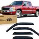 Nilight Window Visors for Chevy Silverado/GMC Sierra 1500/2500/3500/2500HD Extended Cab 1999-2006, Out-Channel Window Wind Deflectors Rain Guards -4PCS