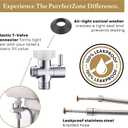 Purrfectzone Bidet Sprayer for Toilet, Handheld Sprayer Kit, Cloth Diaper Sprayer Set - Easy to Install - Stainless Steel
