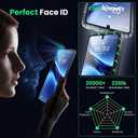 2 x WSKEN for Samsung Galaxy S25 Edge Screen Protector - [Fingerprint Unlock Support] Case Friendly Auto Dust Removal Shatterproof Bubble Free HD Tempered Glass Film for Galaxy S25 Edge,2 PCS (Clarity)