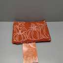 Softalker Fall Tablecloth Rectangle 60x120 Inch, Thanksgiving Autumn Harvest Orange Rust Pumpkin Maple Leaf Decoration Table Cloths, Stain Resistant Farmhouse Table Cover for Holiday Dinner/Party