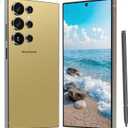 I25 Ultra Unlocked Cell Phone, 6800mAh Long Battery Life Smartphone,Built in Pen,6.8" HD Screen 8+512GB Unlocked Phones,5G/Dual SIM/Fingerprint Unlock/Face ID (Gold22)